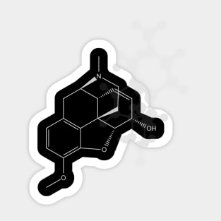 Codeine Molecule Sticker